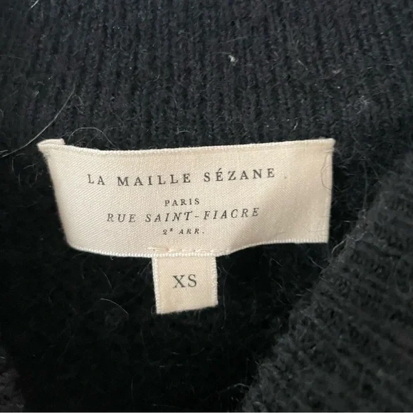 Sezane Joko Jumper- kid mohair Yellow marigold floral flowers sweater pullover - Picture 7 of 8